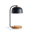 Lex Black Dome USB Desk Lamp